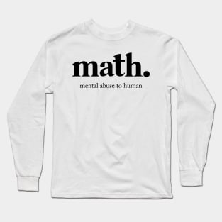 Math Definition Long Sleeve T-Shirt